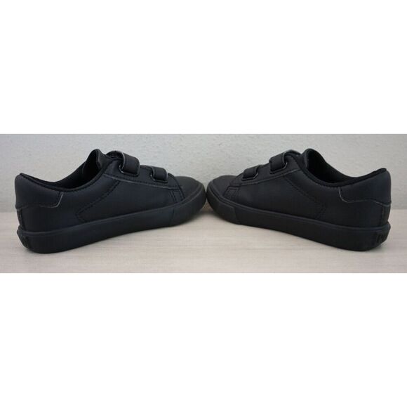 Polo Ralph Lauren Toddler Sz 9.5M Triple Black Eastern EZ Strap Low Top Sneakers - Picture 8 of 11